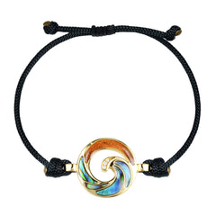Ocean Bracelet - Abalone + Wood - 0064