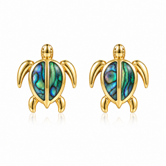 Honu Earrings - Abalone - 0032