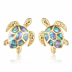 Honu Earrings - Abalone - 0065