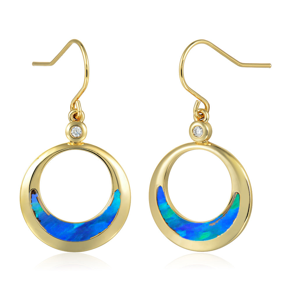 Everyday Earrings - Blue Opal - 0066