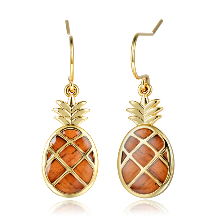 Island Icon Earrings - Wood - 0067