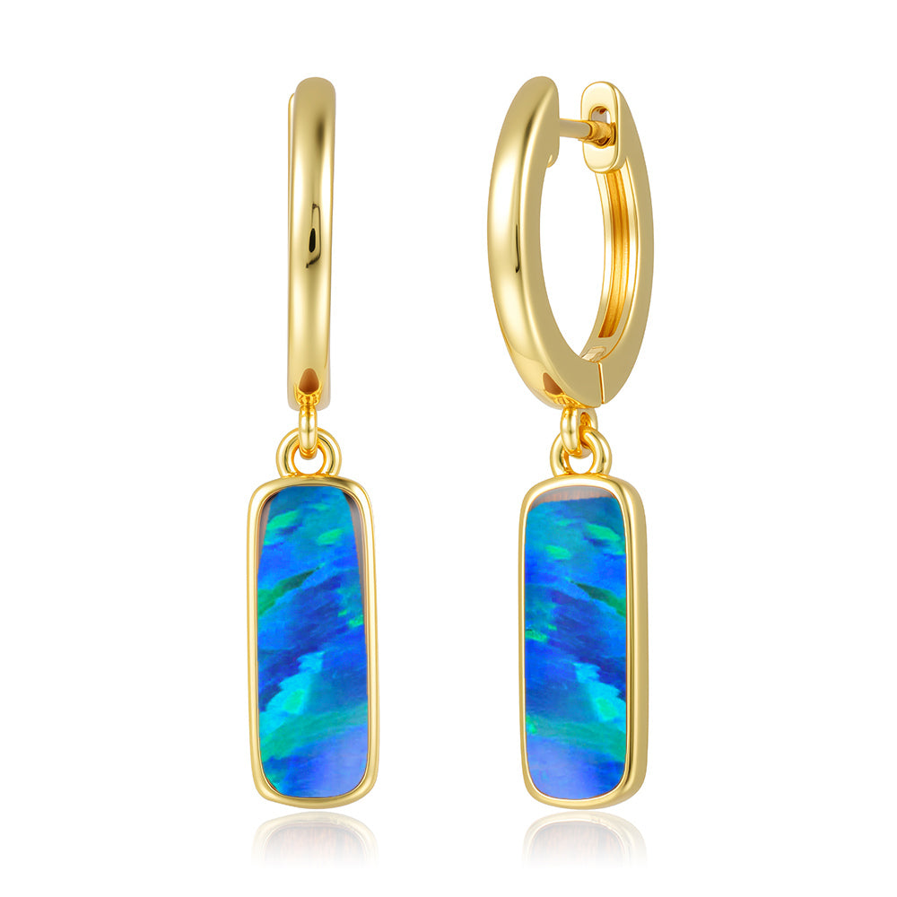 Everyday Earrings - Blue Opal - 0069
