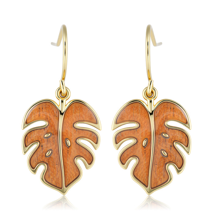 Nature Earrings - Wood - 0081