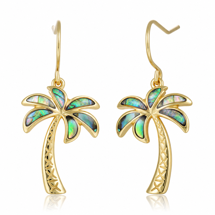 Island Icon Earrings - Abalone - 0091