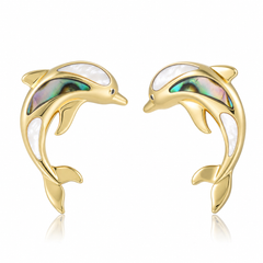 Ocean Earrings - Abalone + White MOP - 0117