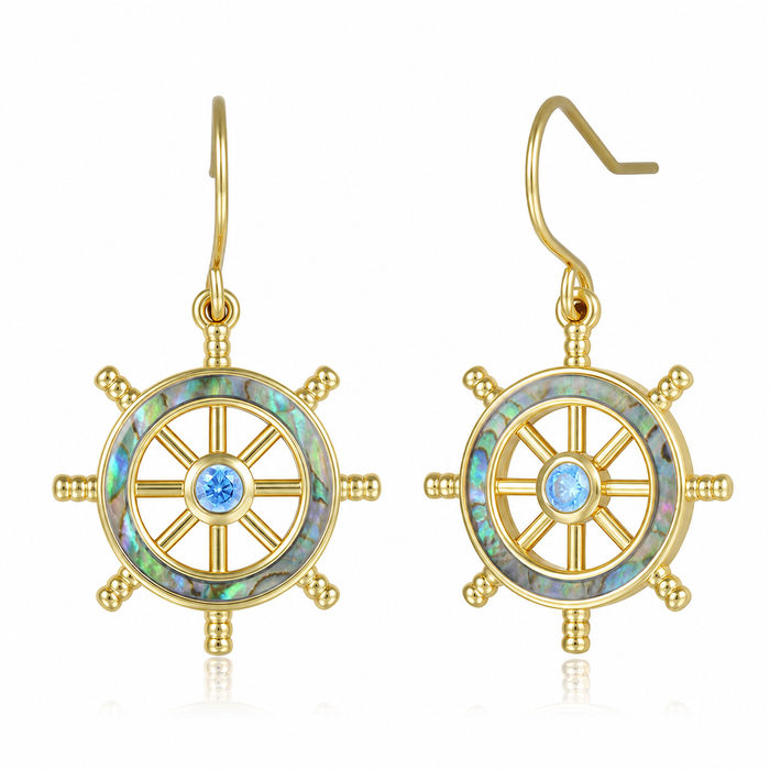 Ocean Earrings - Abalone - 0118