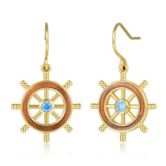 Ocean Earrings - Wood - 0118