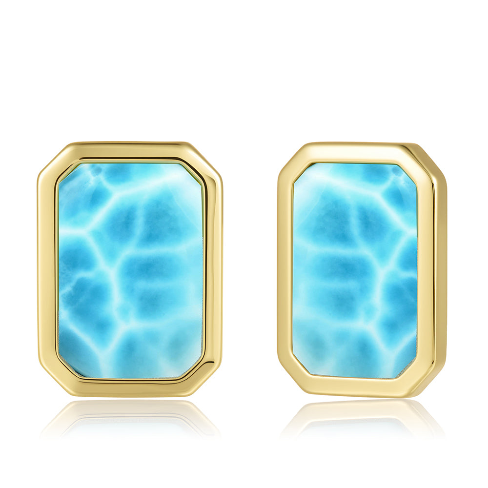 Everyday Earrings - Larimar - 0120