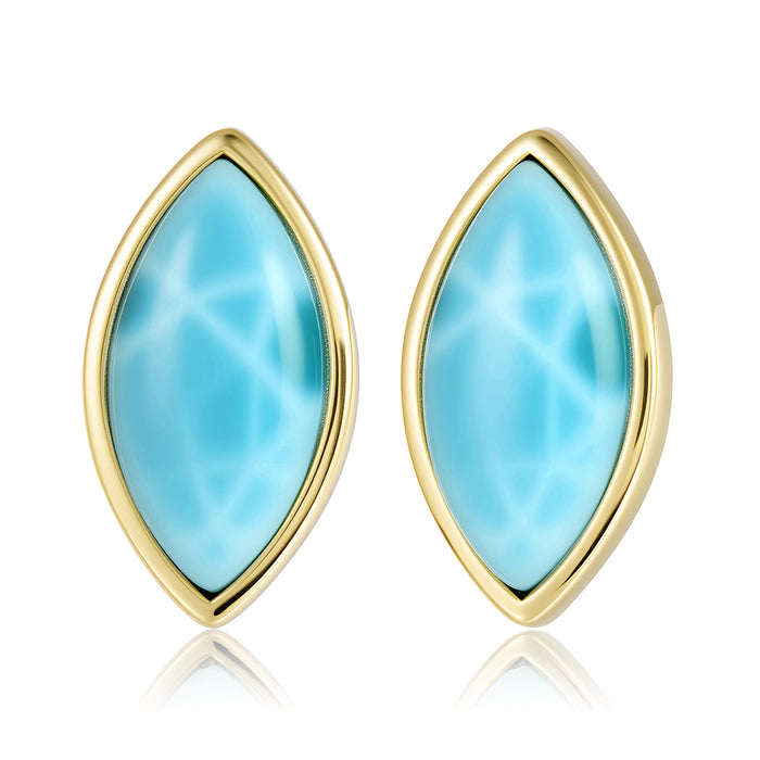 Everyday Earrings - Larimar - 0121