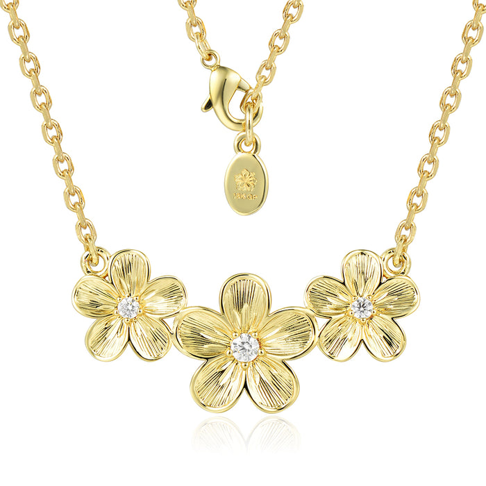 Island Floral Necklace - Plain - 0023