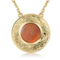 Island Icon Necklace - Wood - 0074