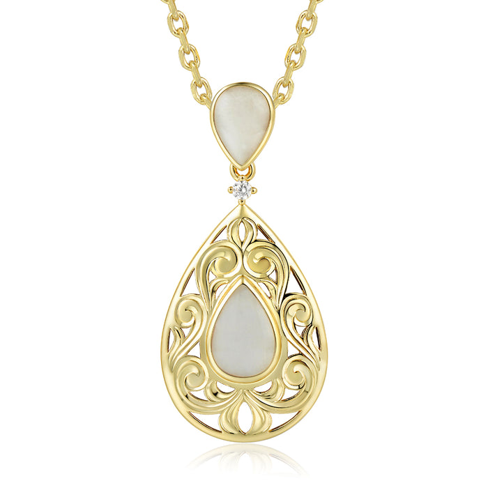 Everyday Pendant - White MOP - 0003