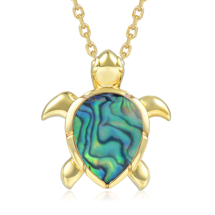 Honu Pendant - Abalone - 0011