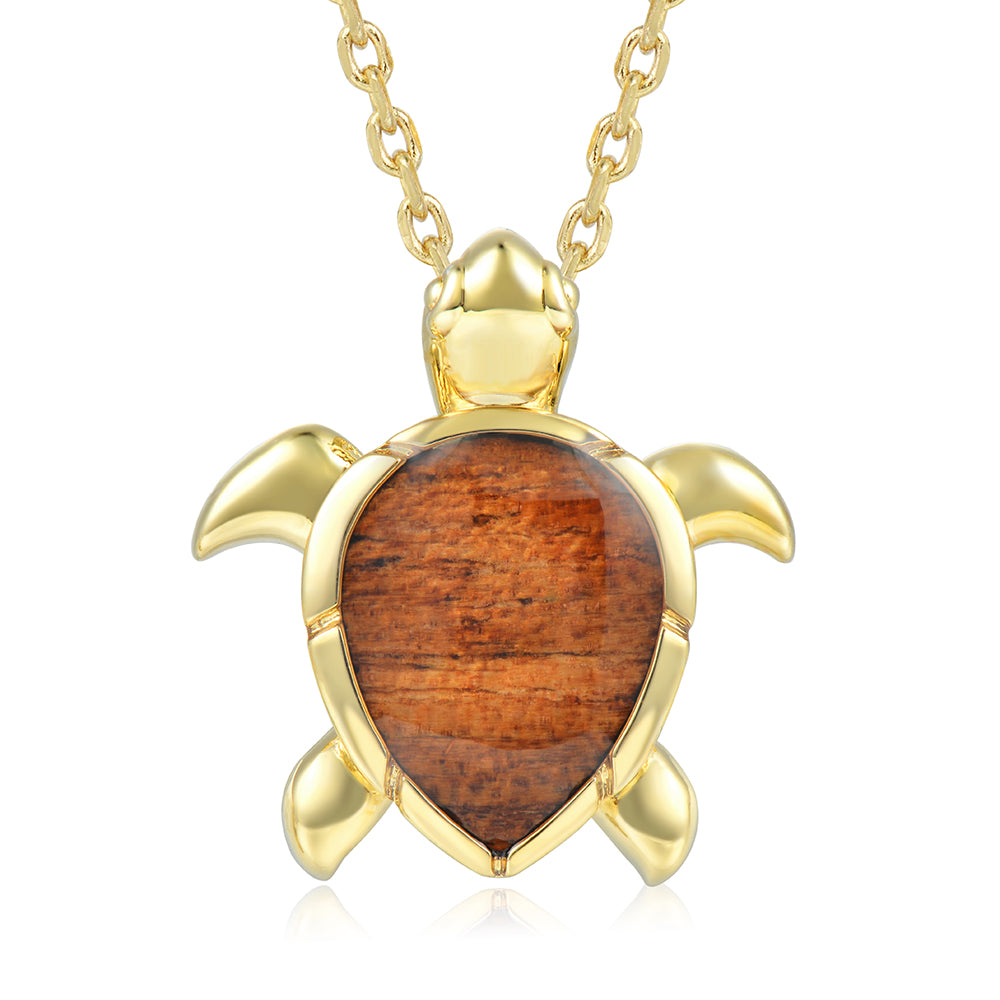 Honu Pendant - Wood - 0011