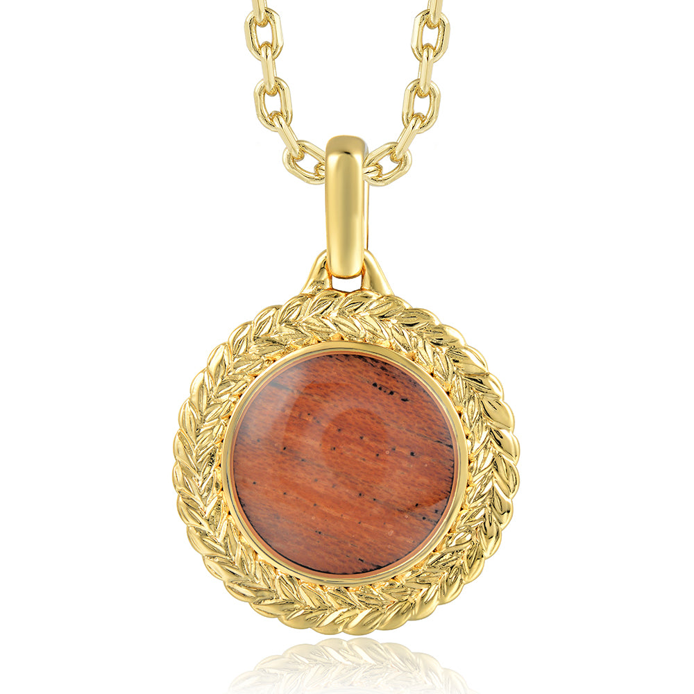 Island Icon Pendant - Wood - 0039