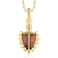 Island Icon Pendant - Wood - 0046