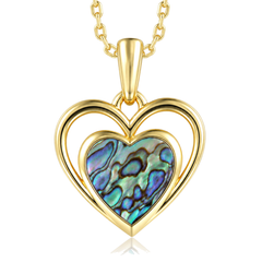Heart Pendant - Abalone - 0049