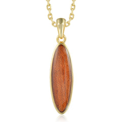Island Icon Pendant - Wood - 0052