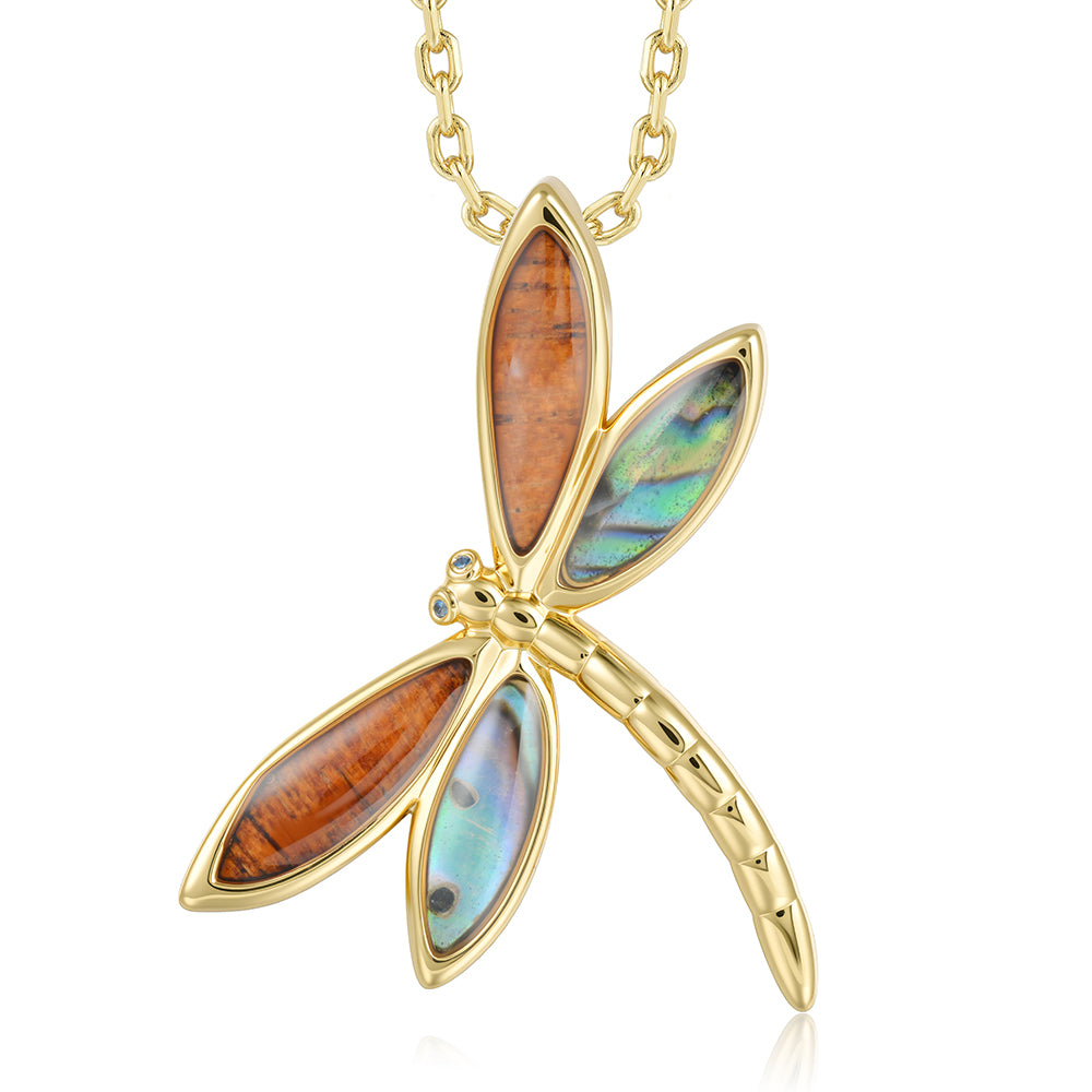Nature Pendant - Abalone + Wood - 0057