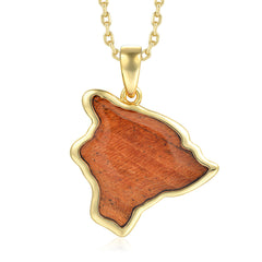 Island Icon Pendant - Wood - 0059