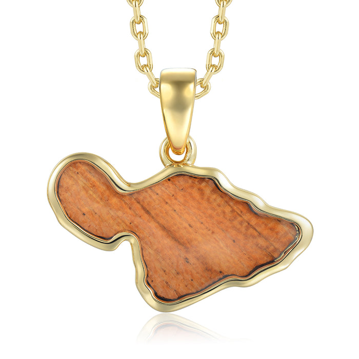 Island Icon Pendant - Wood - 0061