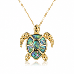 Honu Pendant - Abalone - 0065