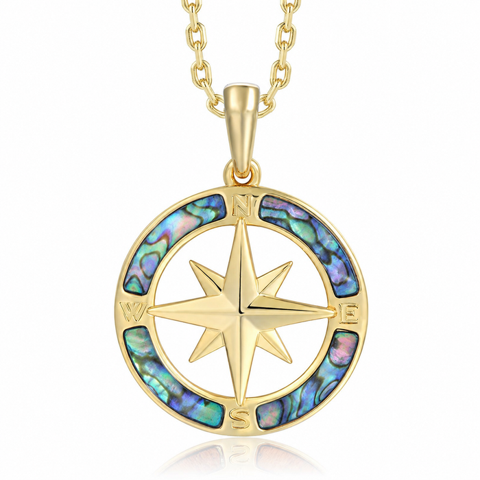 Statement Pendant - Abalone - 0088