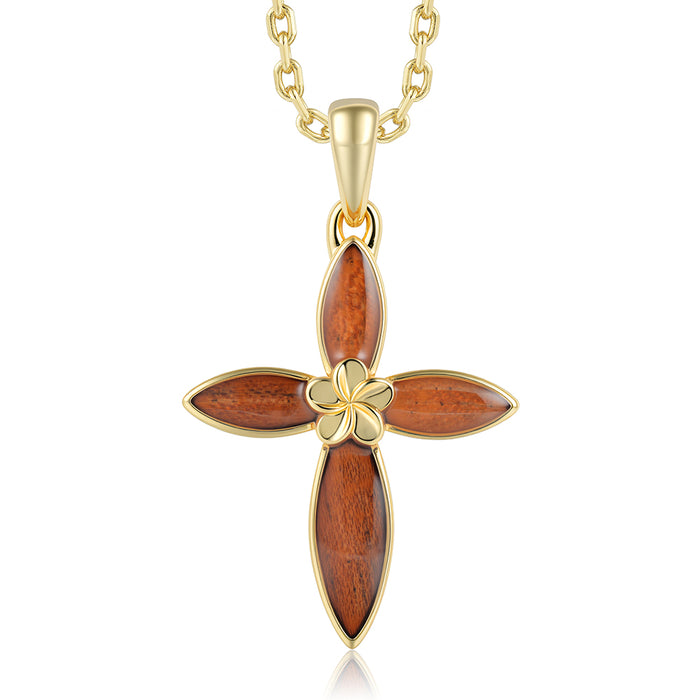 Cross Pendant - Wood - 0092