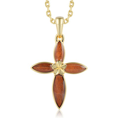 Cross Pendant - Wood - 0092