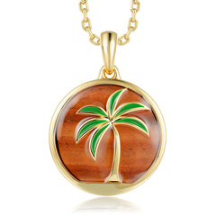 Island Icon Pendant - Wood - 0115