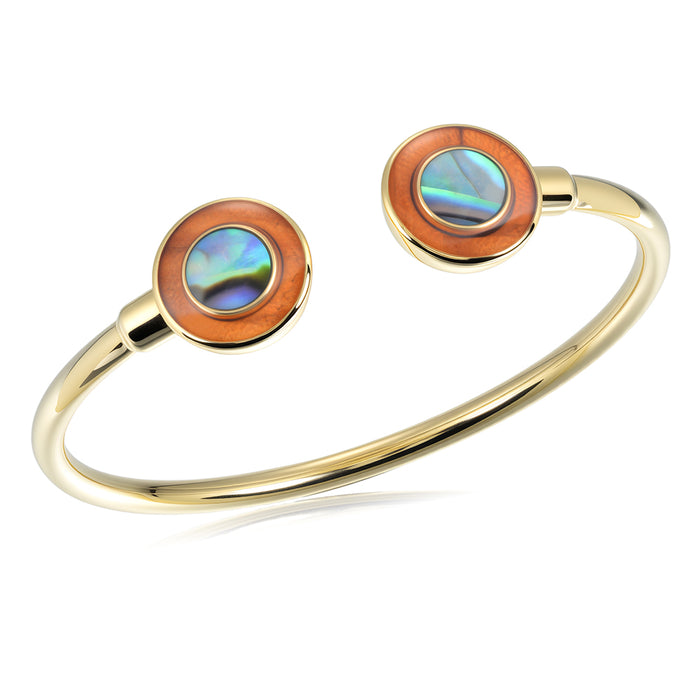 Everyday Bracelet - Abalone + Wood - 0070