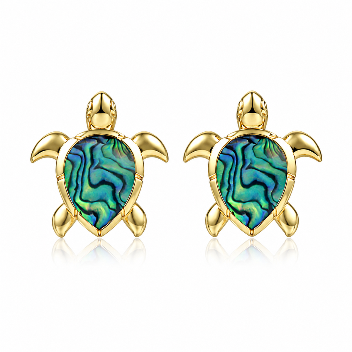 Honu Earrings - Abalone - 0011