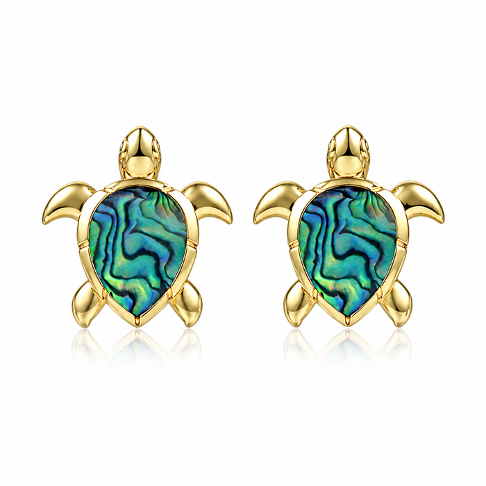 Honu Earrings - Abalone - 0011
