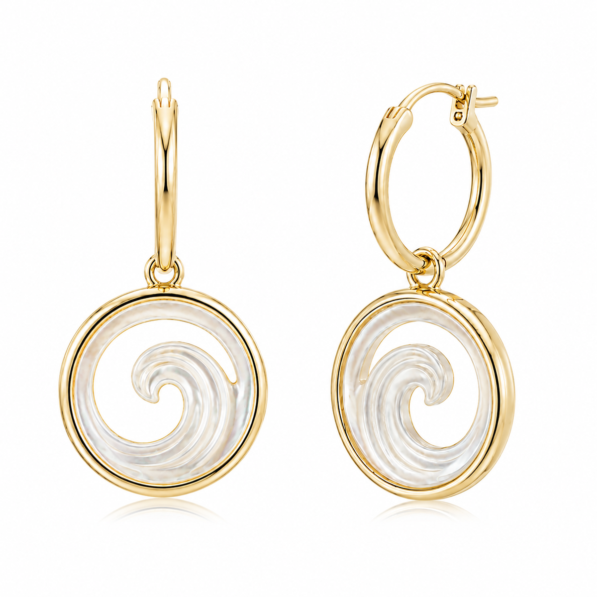 Ocean Earrings - White MOP - 0015
