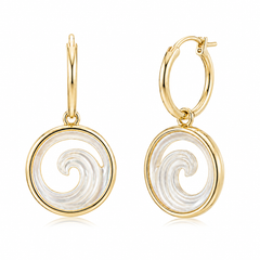 Ocean Earrings - White MOP - 0015