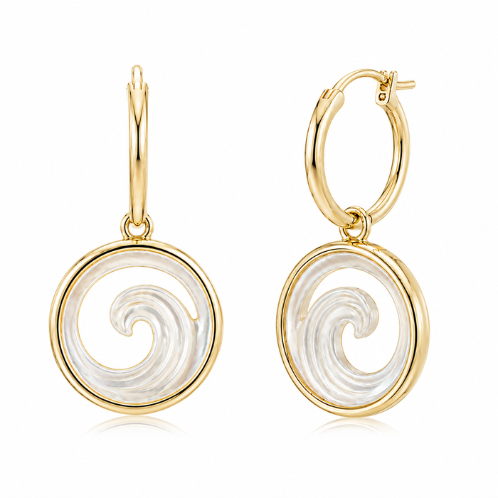 Ocean Earrings - White MOP - 0015