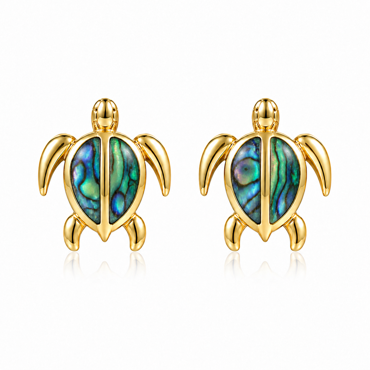 Honu Earrings - Abalone - 0032