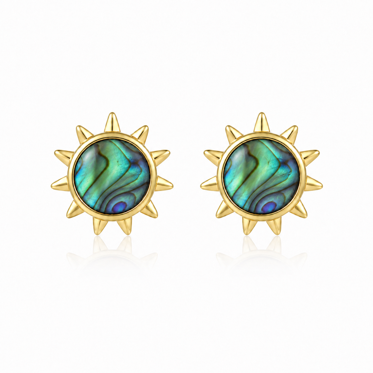 Statement Earrings - Abalone - 0053