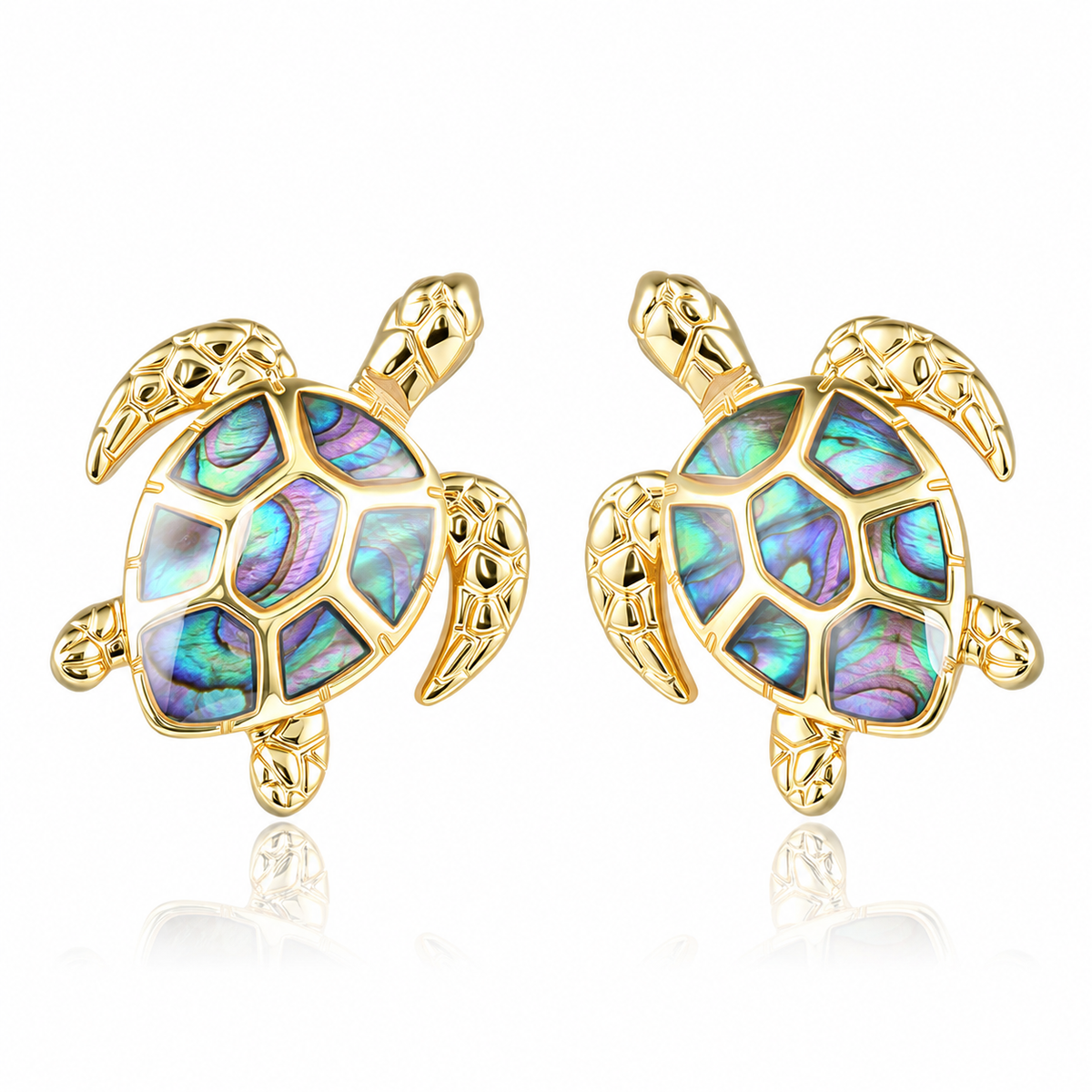 Honu Earrings - Abalone - 0065