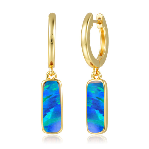 Everyday Earrings - Blue Opal - 0069