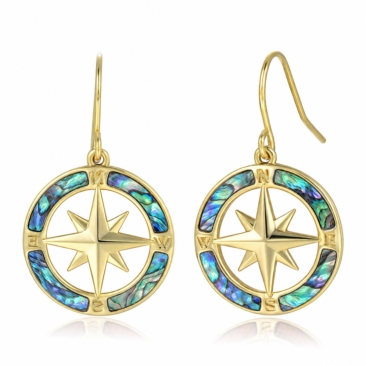 Statement Earrings - Abalone - 0088