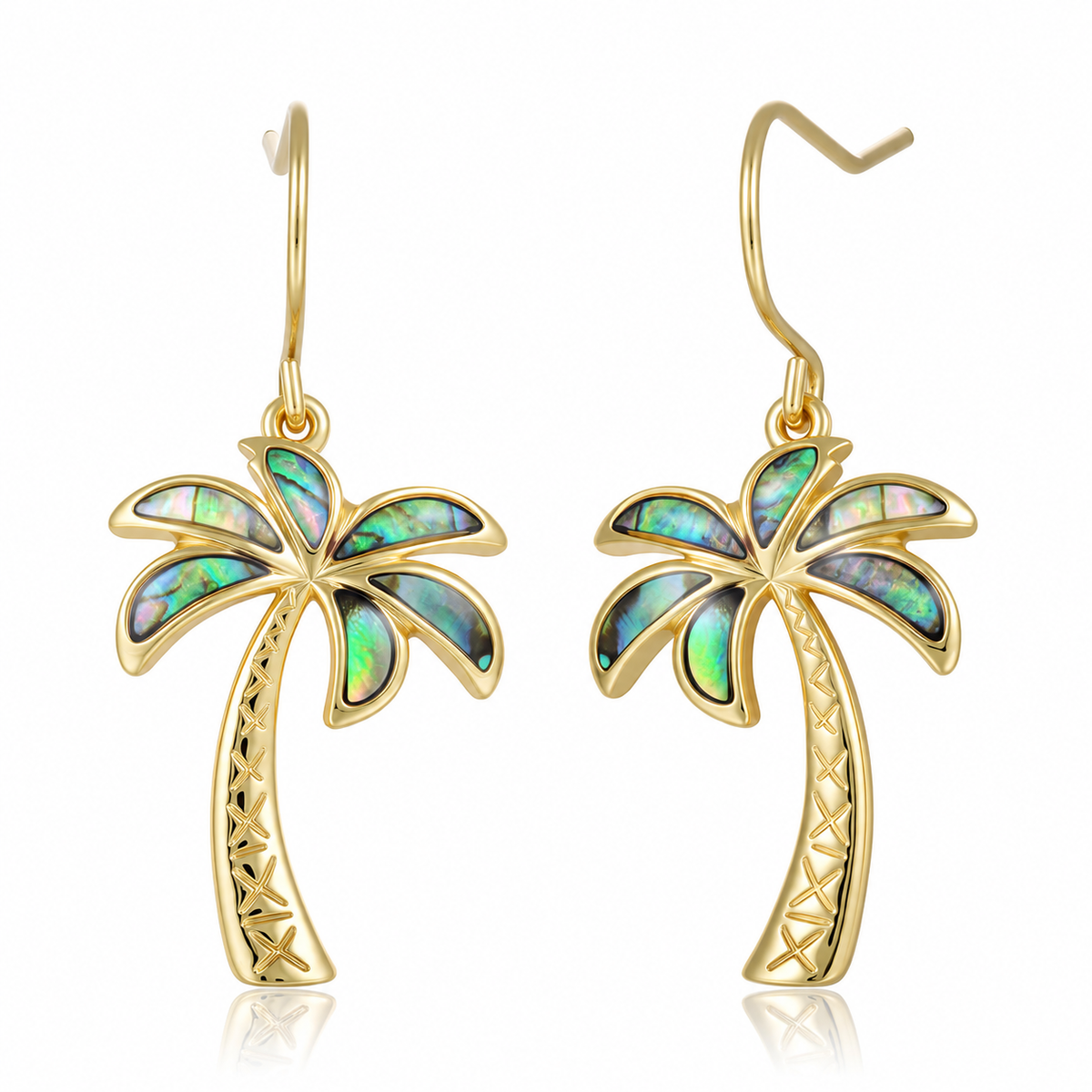 Island Icon Earrings - Abalone - 0091