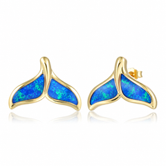 Ocean Earrings - Blue Opal - 0108