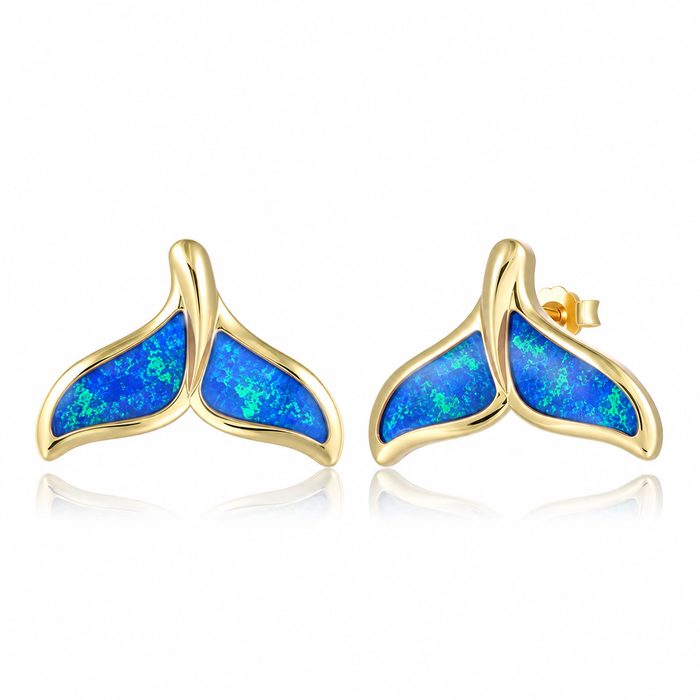 Ocean Earrings - Blue Opal - 0108