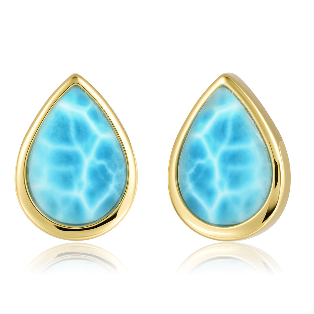 Everyday Earrings - Larimar - 0114
