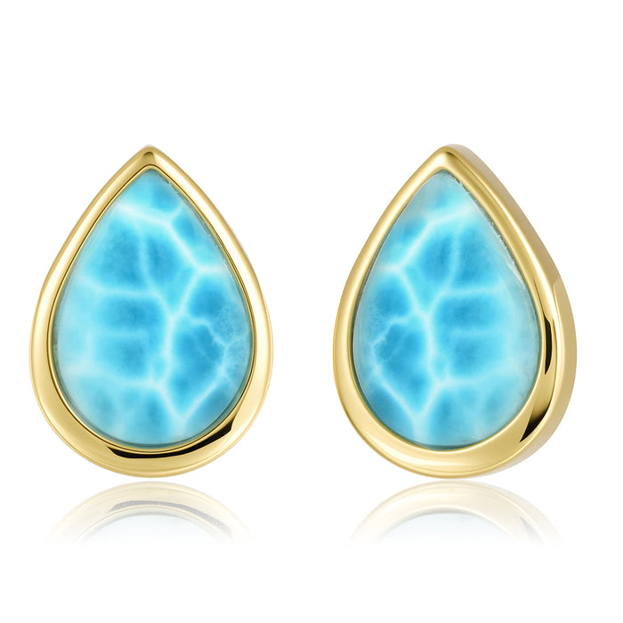 Everyday Earrings - Larimar - 0114