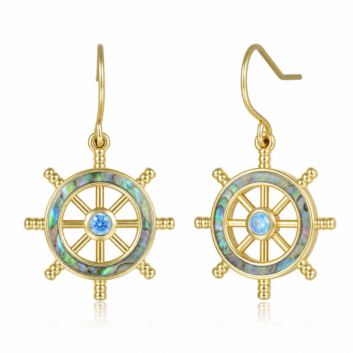 Ocean Earrings - Abalone - 0118