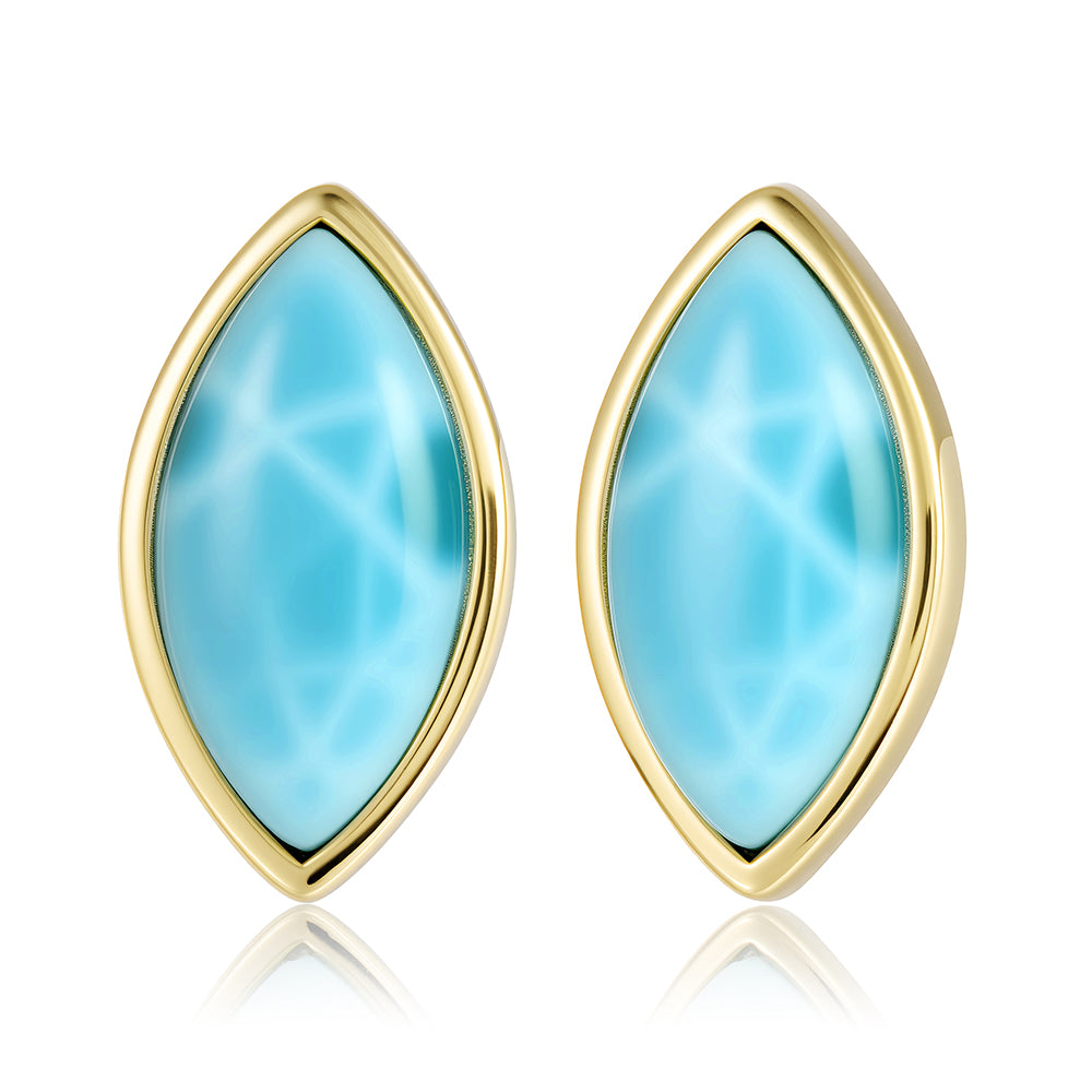 Everyday Earrings - Larimar - 0121
