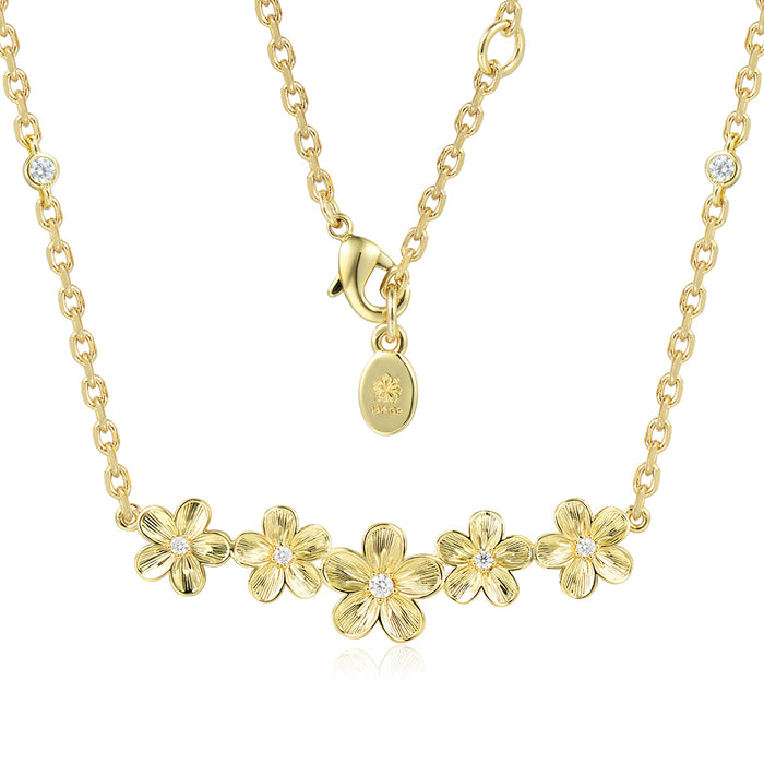 Island Floral Necklace - Plain - 0022