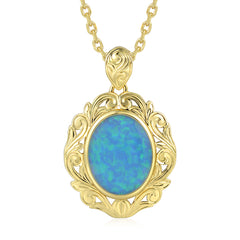 Everyday Pendant - Blue Opal - 0001